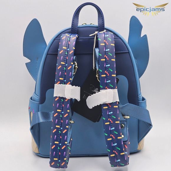 Loungefly Disney Lilo & Stitch Ice Cream Figural Cosplay Mini Backpack New